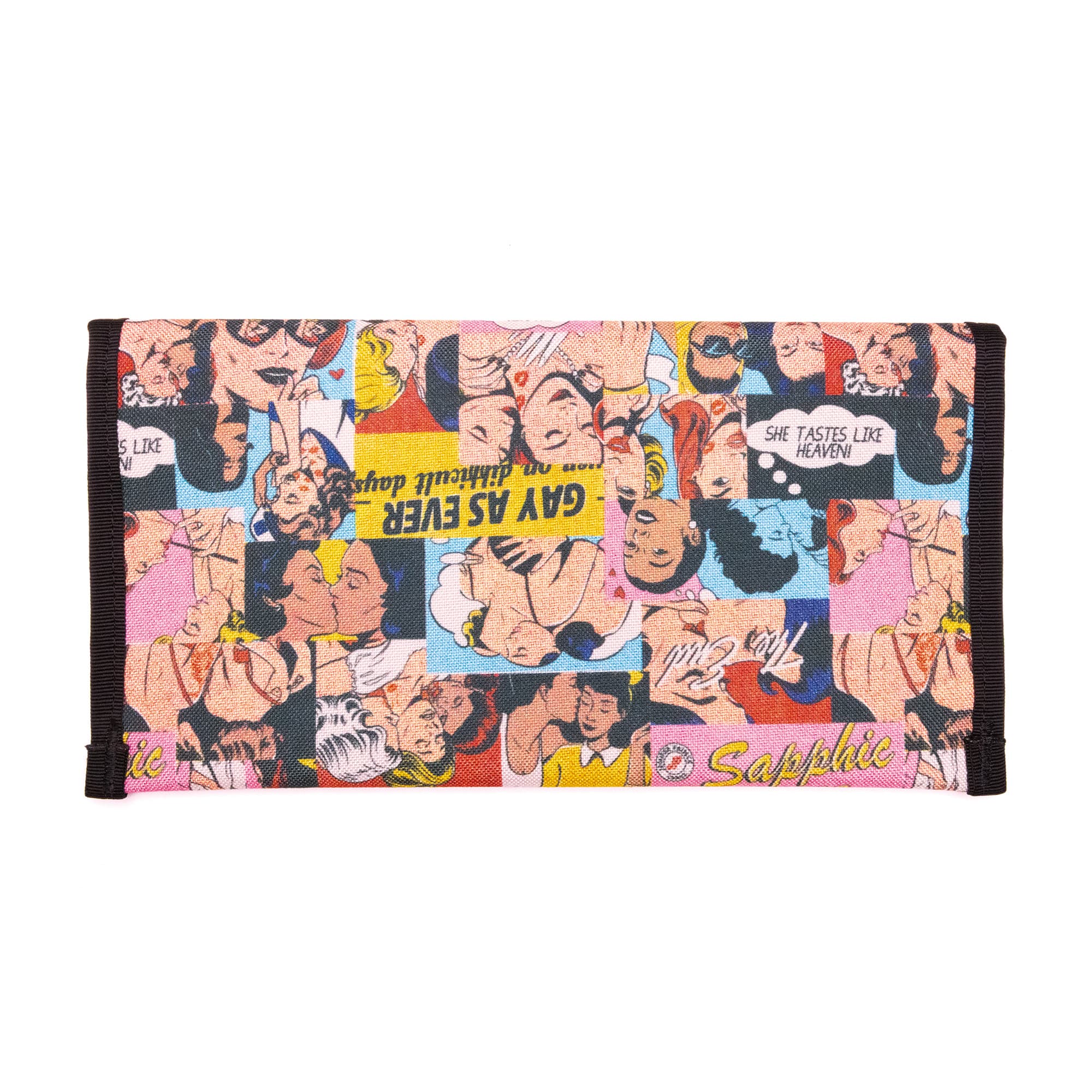 The back of the Large Utility Pouch in the J Prince Pride print #color_j prince