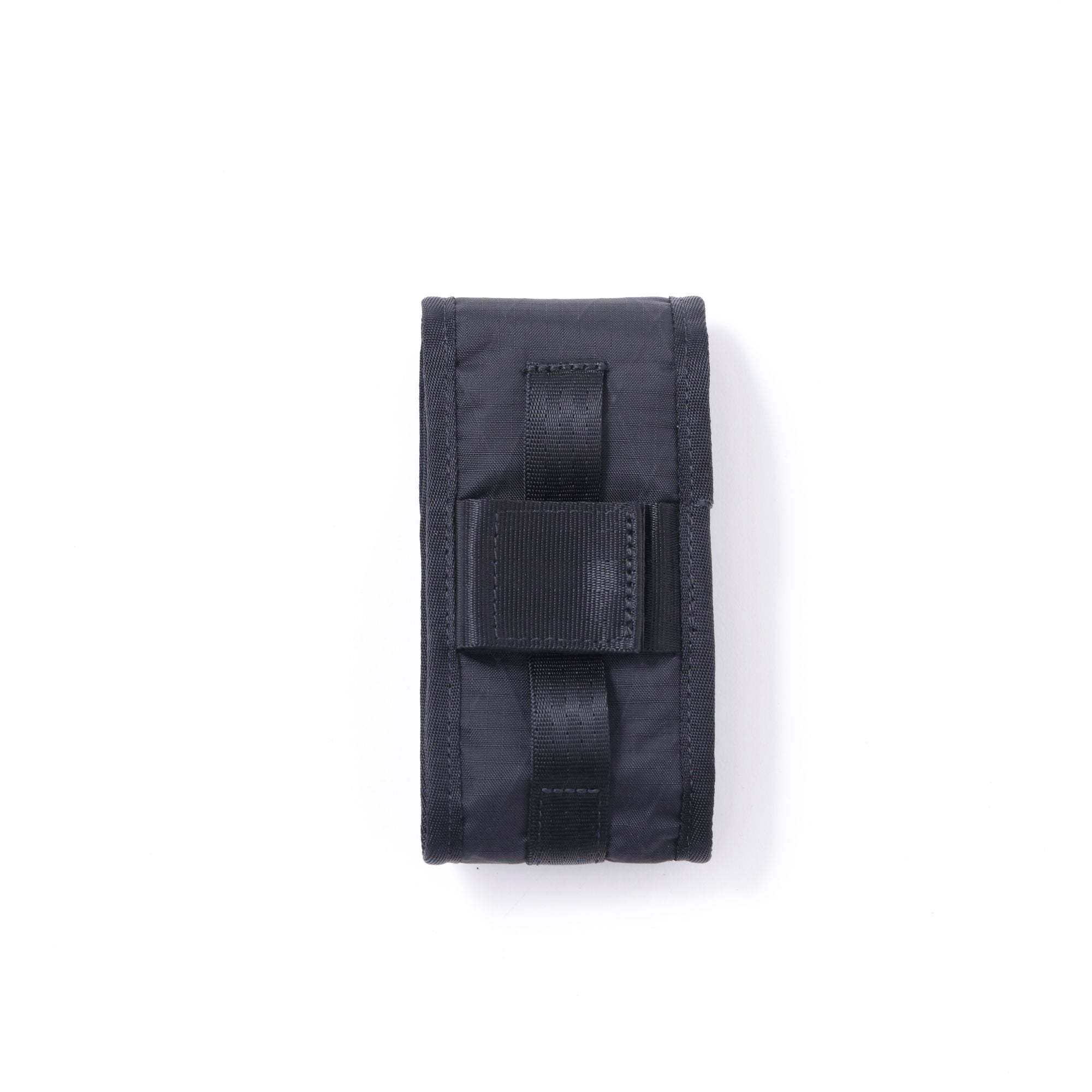 The back of the Sunglass Pouch in black