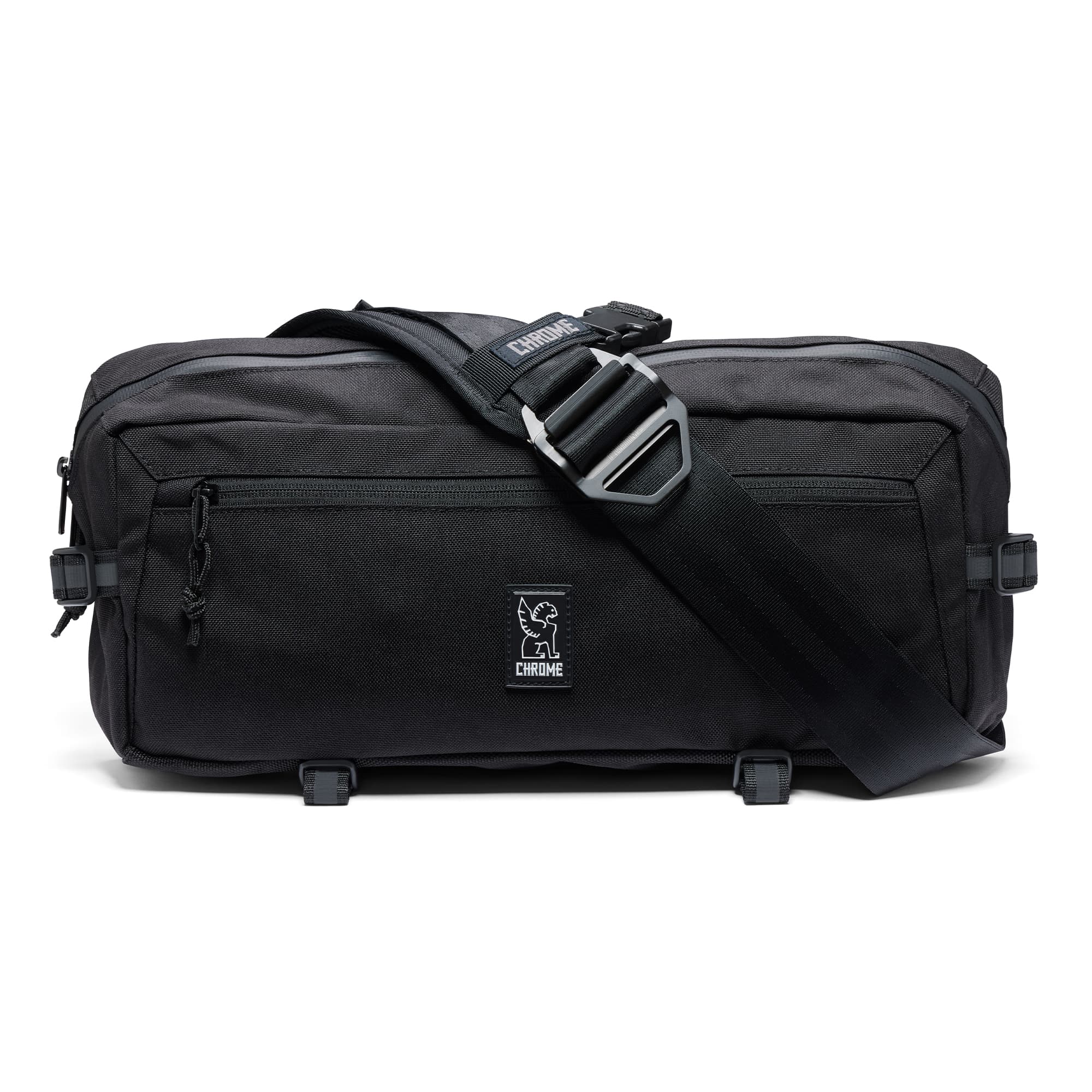 Kadet Slide in black full front view #color_black