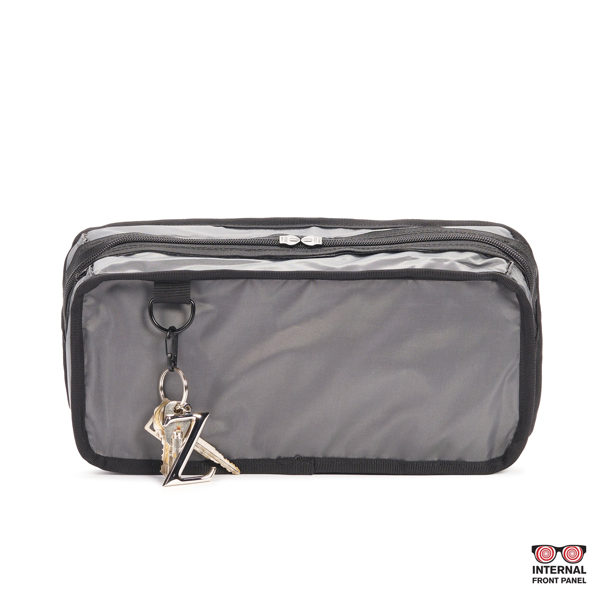 The inside of the Mini Kadet with keyring #color_black