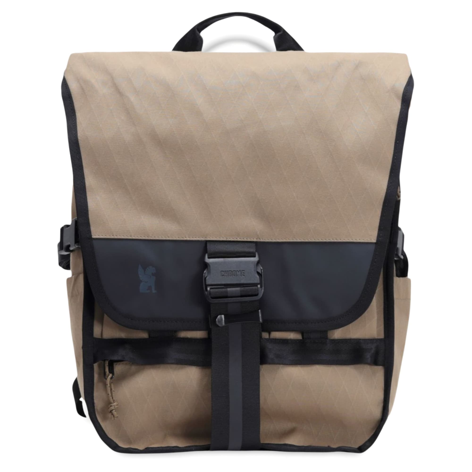 The full front of the Warsaw 30L Pack in brown #color_coyote x