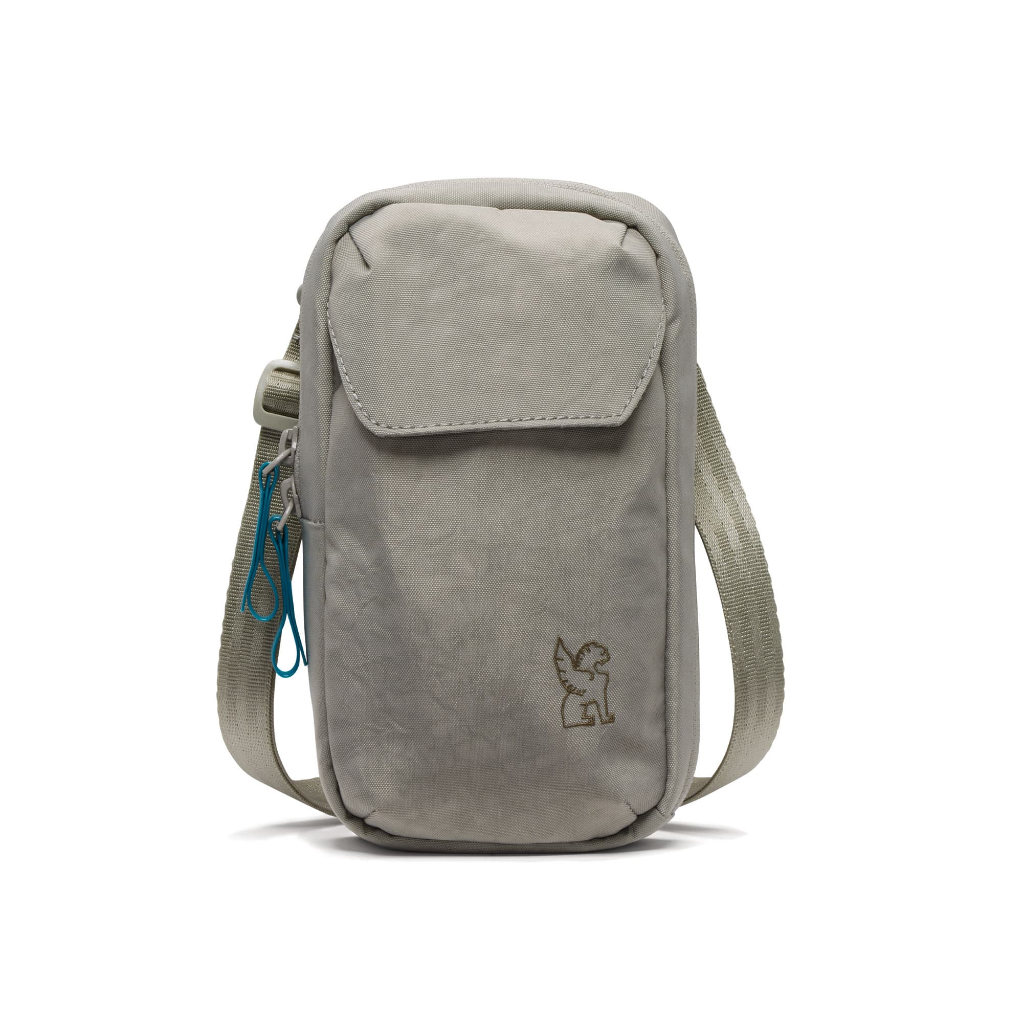 Logan pouch in sage full front view #color_sage
