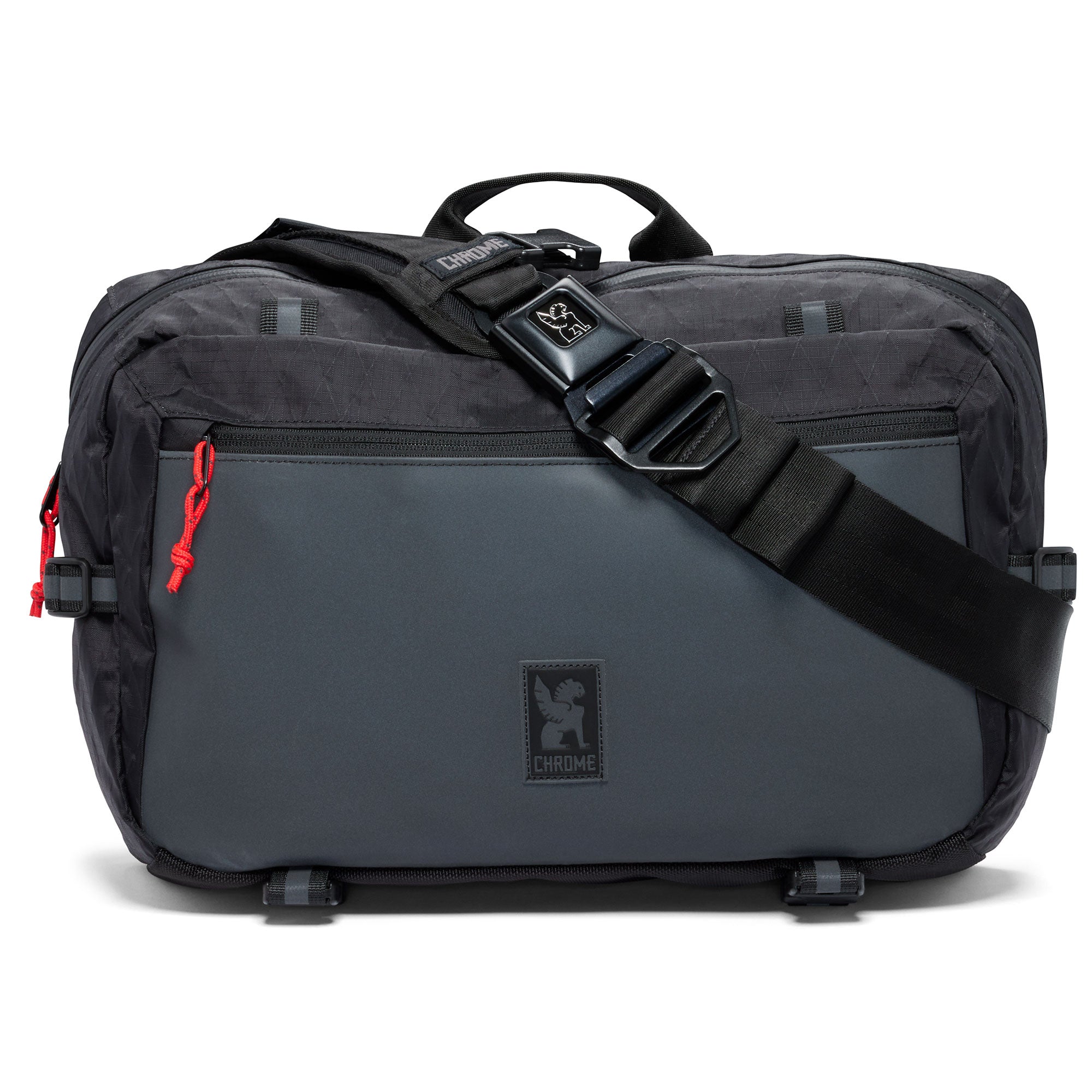 15L sling Kadet Max in black XRF fabric reflective view #color_black xrf