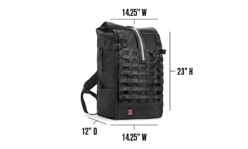 The barrage 80L Backpack measurements
