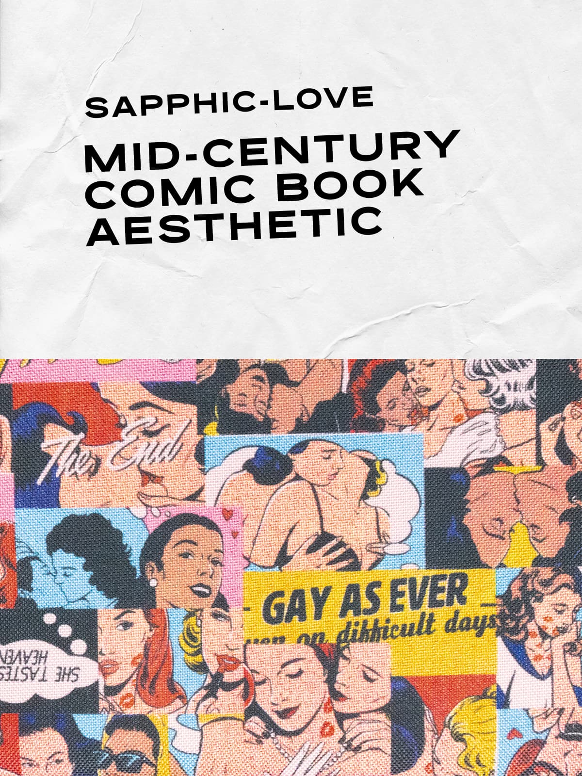 Sapphic love callout for the Pride Collection print